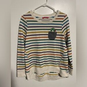 Graniph Caterpillar Long Sleeve Striped Sweater